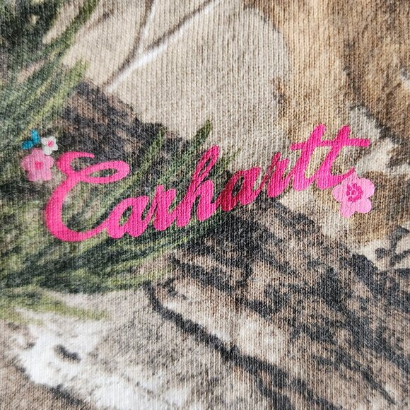Carharrt Pink Camo One Piece Bodysuit Short Sleeve Size 9 Months - Picture 5 of 6